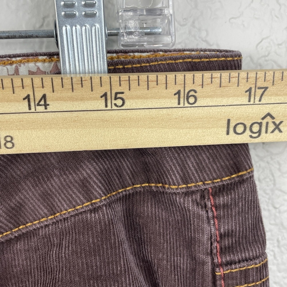 Prana Corduroy Pants Womens 12 Brown‎ Wide Leg Casual Outdoor Cabincore Y2K - Picture 9 of 12